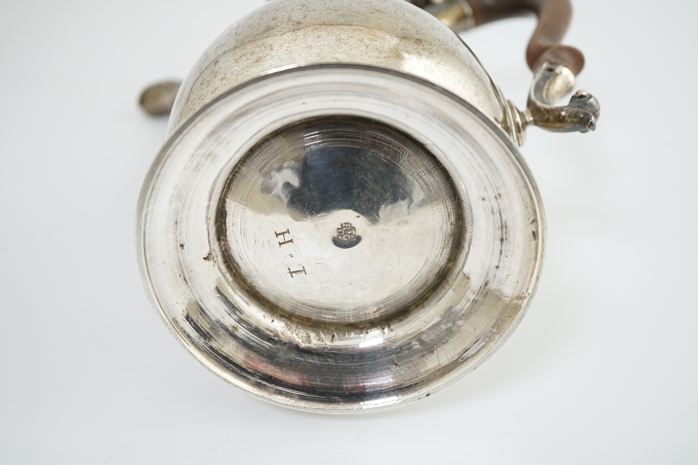 An early George III silver coffee pot, by Gurney & Cook